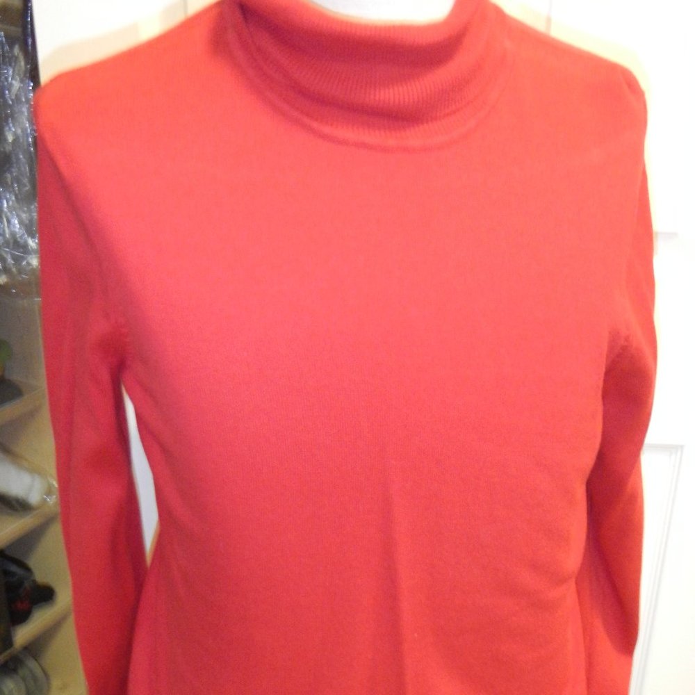 Bright Red turtleneck sweater